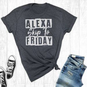 Next Level Apparel Alexa Friday T-shirt Charcoal